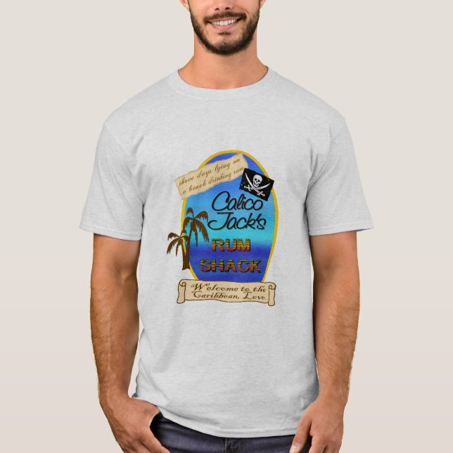 Calicojack hydda för rom t-shirt (Framsida)