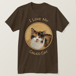 Calicot-målning - Cute Original Cat Art T Shirt