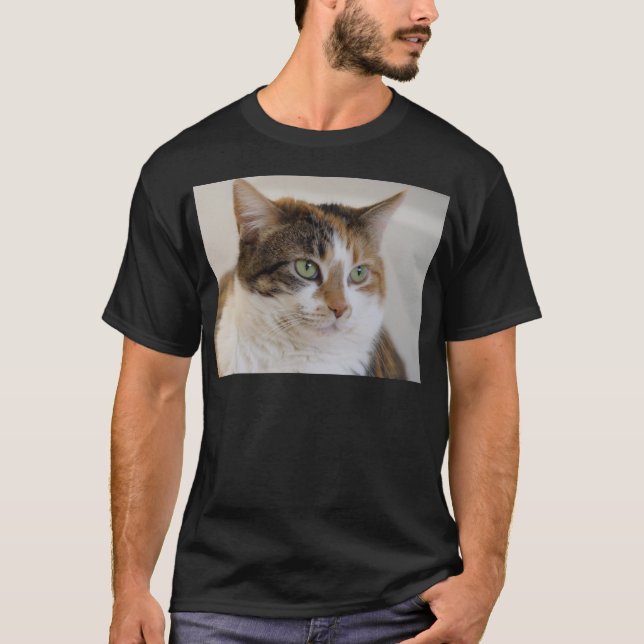 Calicotabby kattansikte t-shirt (Framsida)