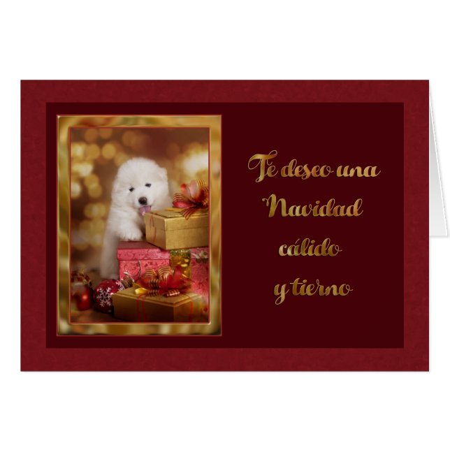 Calido Navidad Hälsningskort (Framsidan Horizontal)