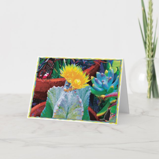 Caliente Cactus Card Kort (Framsida)