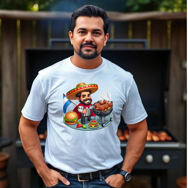 Caliente Mexican BBQ Kung T Shirt (Skapare uppladdad)