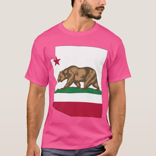 California and Arizona Pride Arizona silhouette wi T Shirt (Framsida)