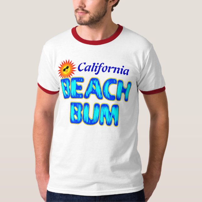 California Anpassningsbar Beach Bum Rolig tröja (Framsida)