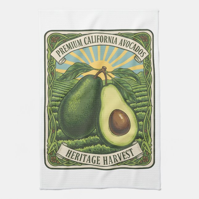California Avocados Köksduk Kökshandduk (Vertikal)
