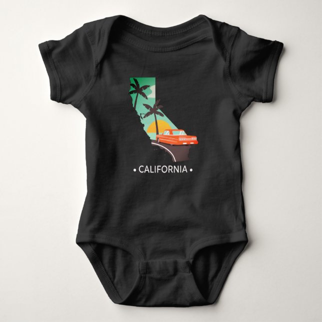 California Baby Bodykostym T Shirt (Framsida)