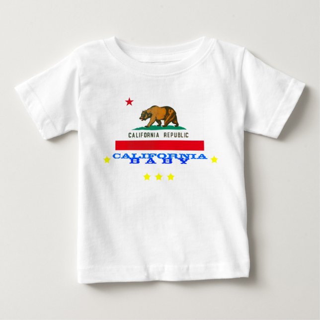 california baby + flagga tröja (Framsida)