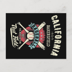 California Bakersfield Baseball Vykort