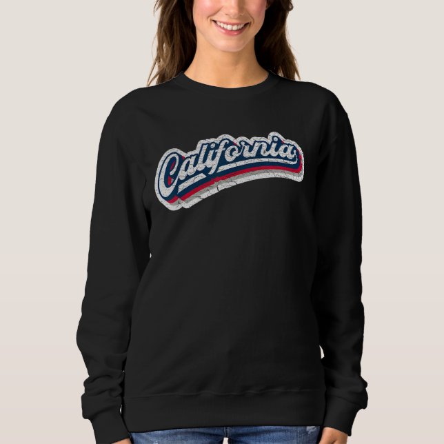 California Baseball Throwback u2013 Classic Retro  T Shirt (Framsida)