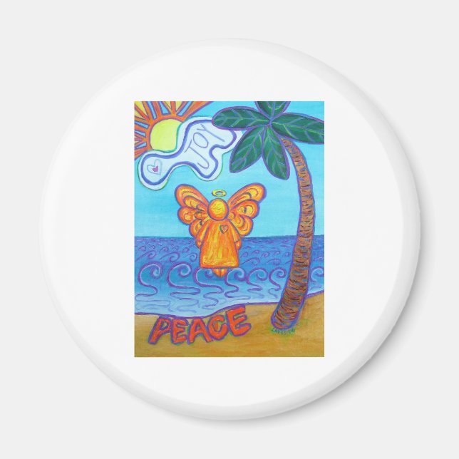 California Beach Angel Magnet (Framsidan)