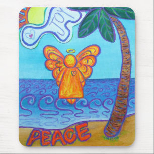 California Beach Angel Mousepad Musmatta