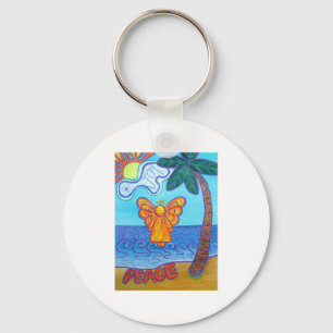 California Beach Angel Nyckelring