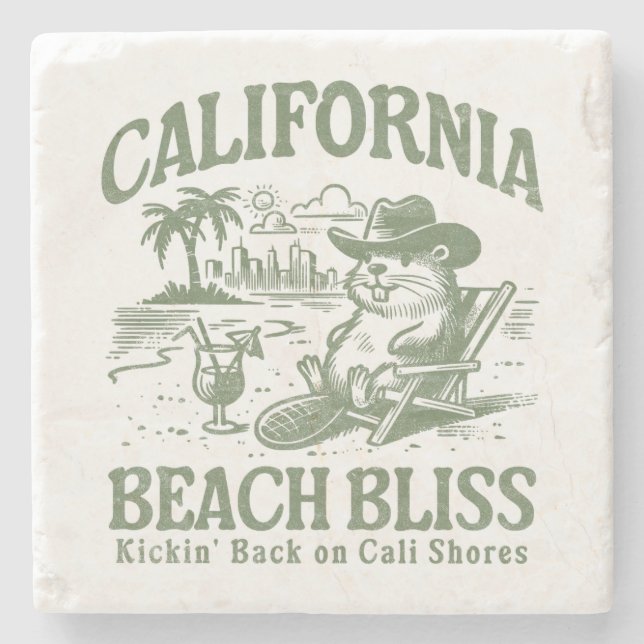 California Beach Bliss on Cali Shores Stenunderlägg (Framsidan)