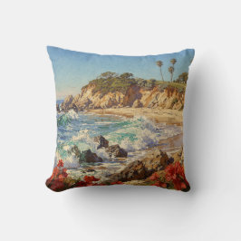  California Beach | Impressionist Coastal Art Kudde
