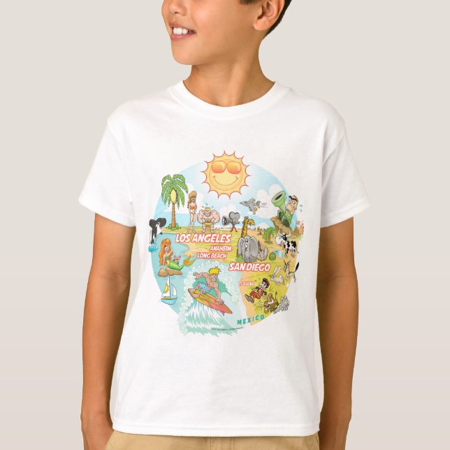 California Beach Life T Shirt (Framsida)