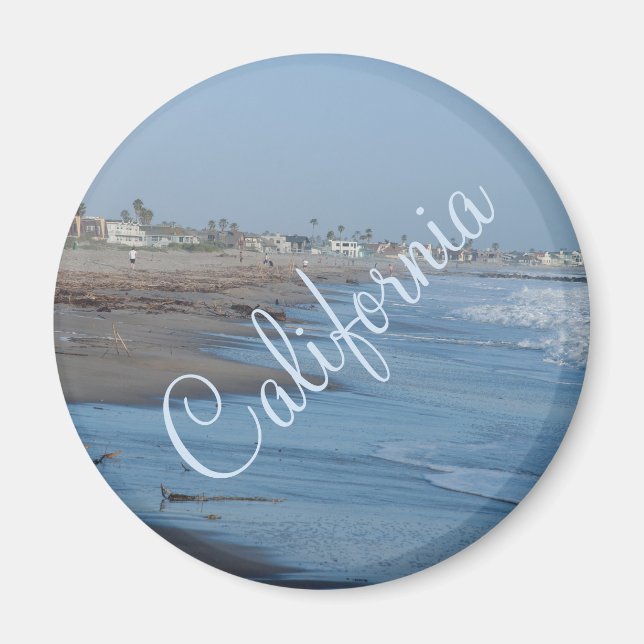 California Beach Photo Magnet (Framsidan)
