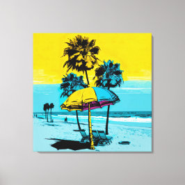 California Beach Pop Art Kanvastryck