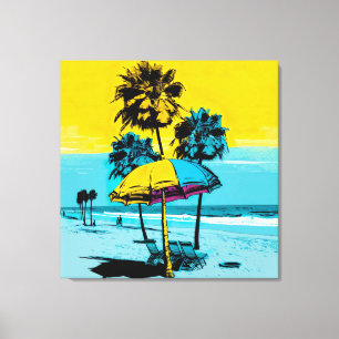 California Beach Pop Art Kanvastryck