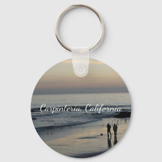 California Beach Scene Keychain Nyckelring