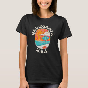 California Beach Sol Ocean USA T Shirt