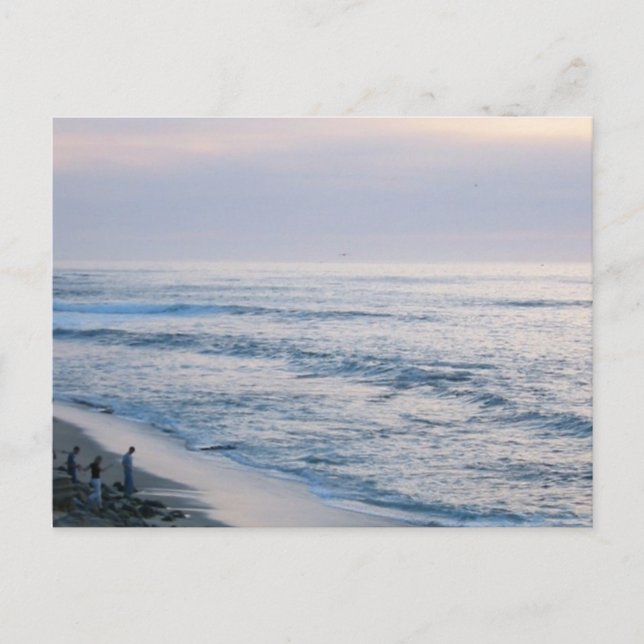 California Beach Sunset Anpassningsbar La Jolla Po Vykort (Framsida)