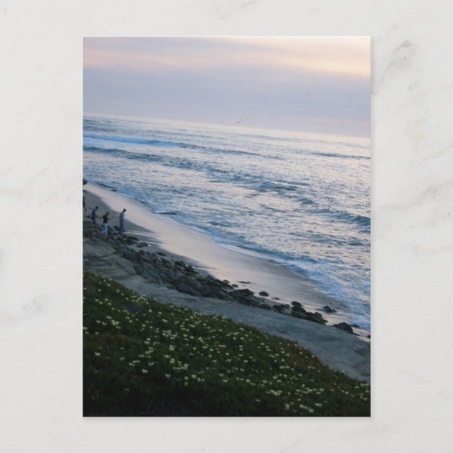 California Beach Sunset Anpassningsbar La Jolla Po Vykort (Framsida)