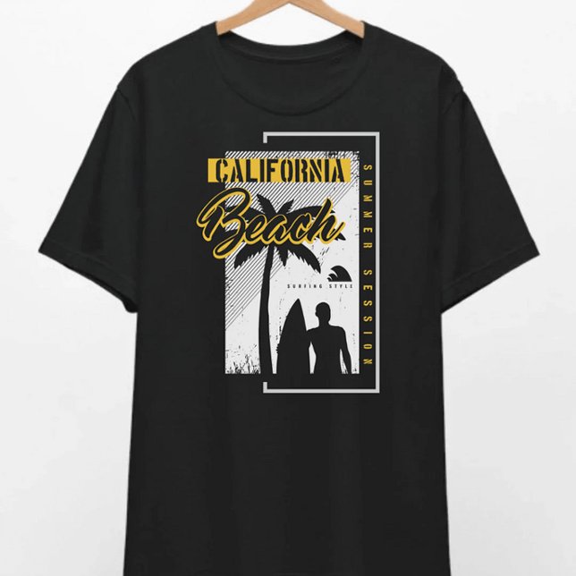 California Beach Surfing Stil T-Shirt (Skapare uppladdad)