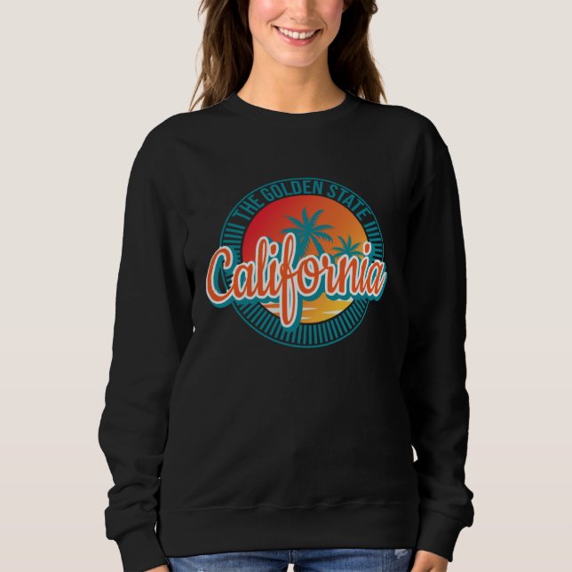 California beach surfing USA woman men children  3 T Shirt (Framsida)