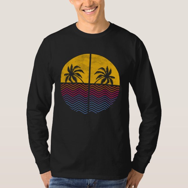 California beach USA woman men children T Shirt (Framsida)