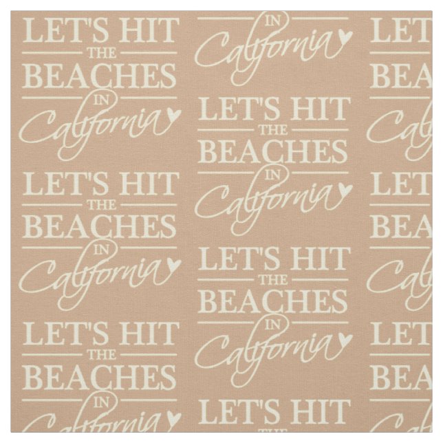 CALIFORNIA BEACHES anpassningsbar färg Tyg (Provkarta)