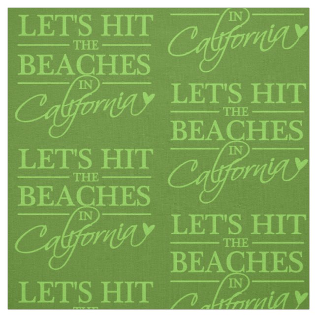 CALIFORNIA BEACHES anpassningsbar färg Tyg (Provkarta)