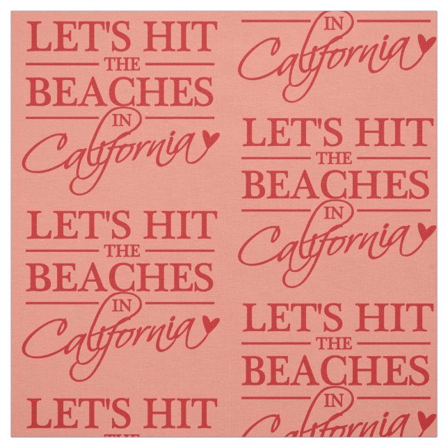 CALIFORNIA BEACHES anpassningsbar färg Tyg (Provkarta)