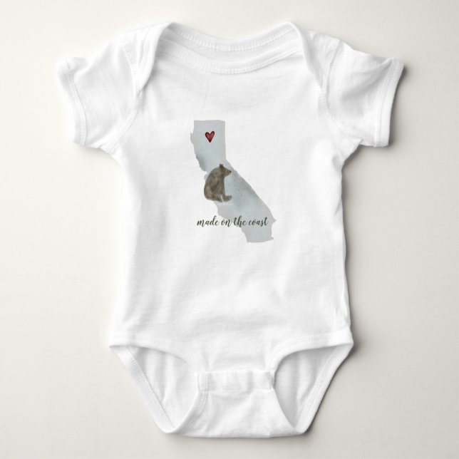 California Bear | Baby Bodysuit T Shirt (Framsida)