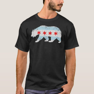 California Bear Chicago Flagga Transplant Family H T Shirt