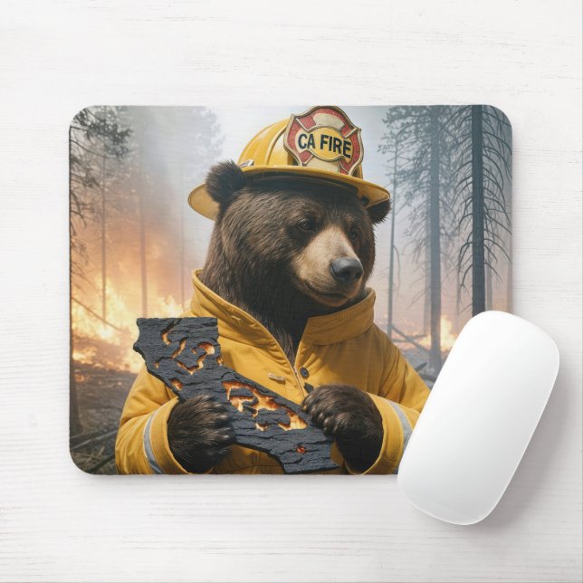 California Bear Firefighter Musmatta (Med mus)