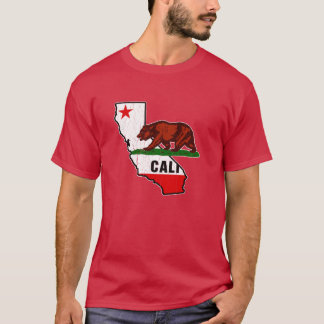 California Bear Flag Distressed Vintage Design Ove T Shirt