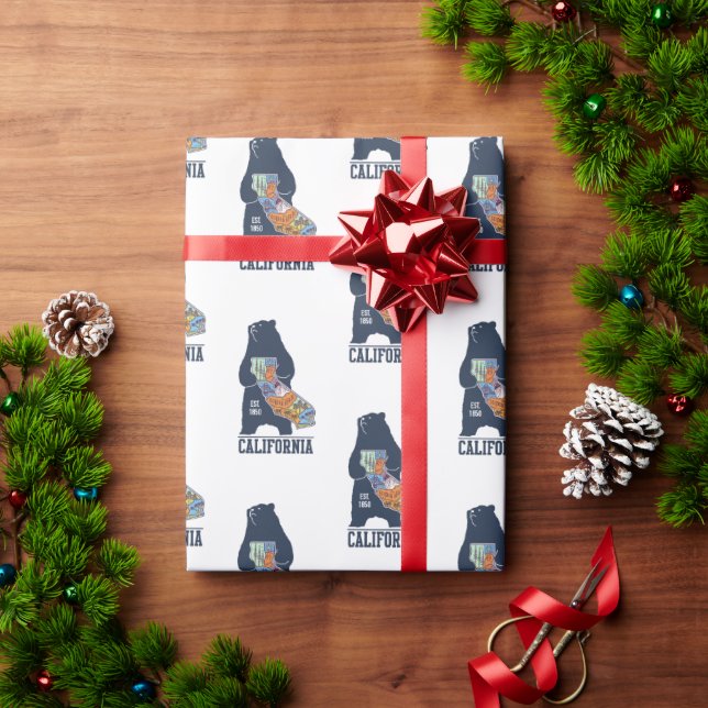 California Bear Golden State Presentpapper (Julgåva)