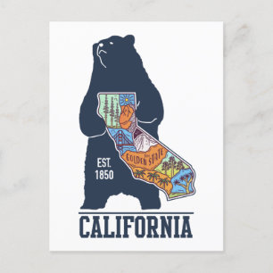 California Bear Golden State-vykort Vykort
