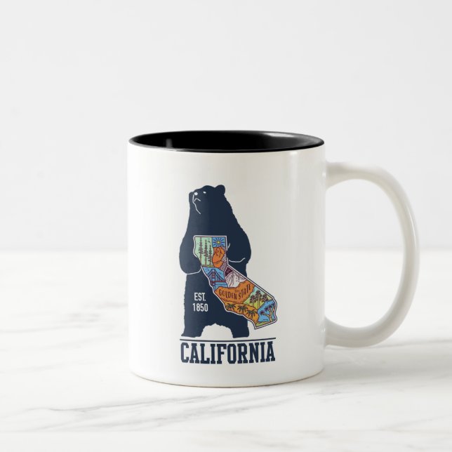  California Bear Golden    StateMug Två-Tonad Mugg (Höger)