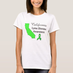 California-beklädnad för medvetenhet om borrelia t shirt