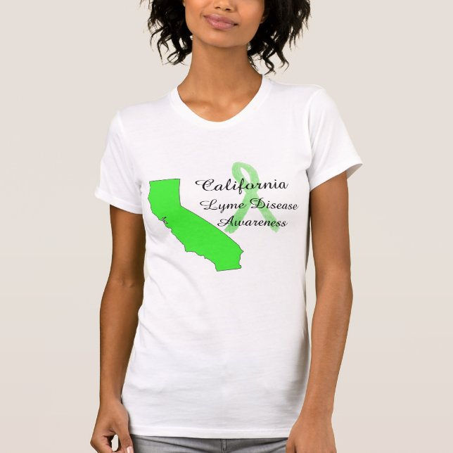 California-beklädnad för medvetenhet om Lyme-sjuka Tee (Framsida)
