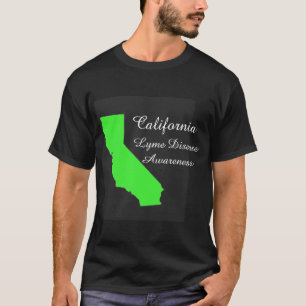 California-beklädnad för medvetenhet om Lyme-sjuka Tee Shirt