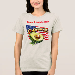 California Bella+Canvas Dam Tri-Blend T Shirt