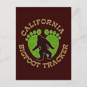 California Bigfoot Tracker Vykort