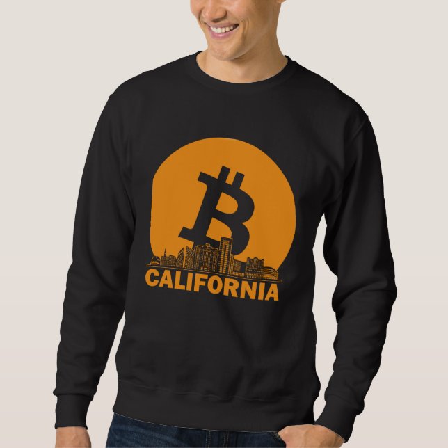 California Bitcoin Maximalist  Bitcoin California  Lång Ärmad Tröja (Framsida)