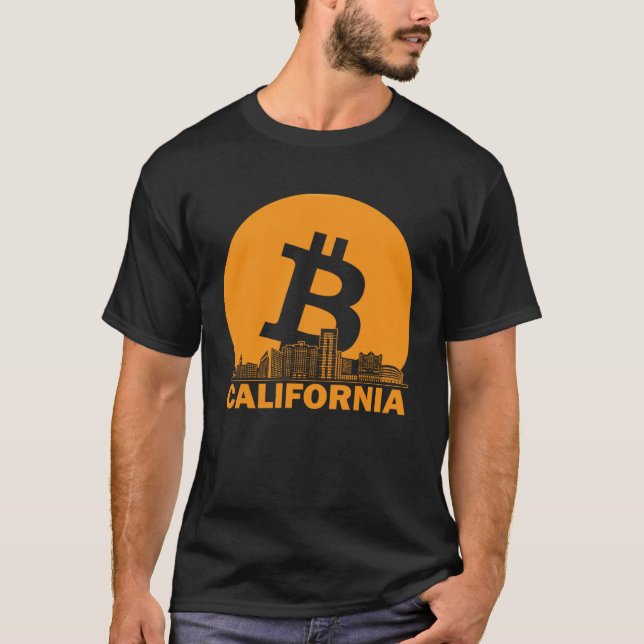 California Bitcoin Maximalist  Bitcoin California  T Shirt (Framsida)