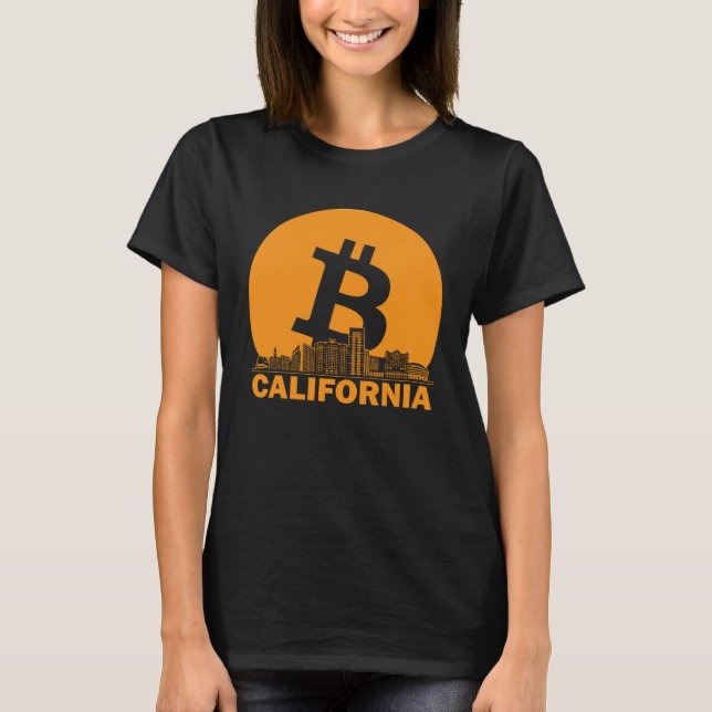 California Bitcoin Maximalist  Bitcoin California  T Shirt (Framsida)