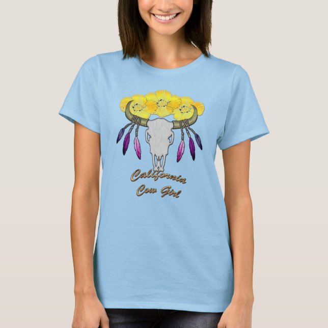 California Boho Cowgirl T Shirt (Framsida)