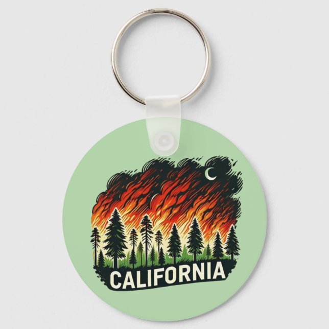 CALIFORNIA BRRE Keychain Nyckelring (Baksida)