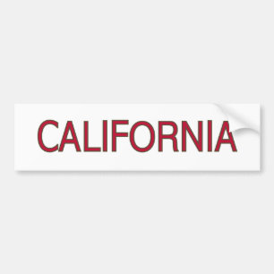 California Bumper Sticker Bildekal